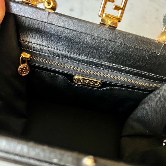 Vintage Fendi Train Case Top Handle Bag - Picture 7 of 16